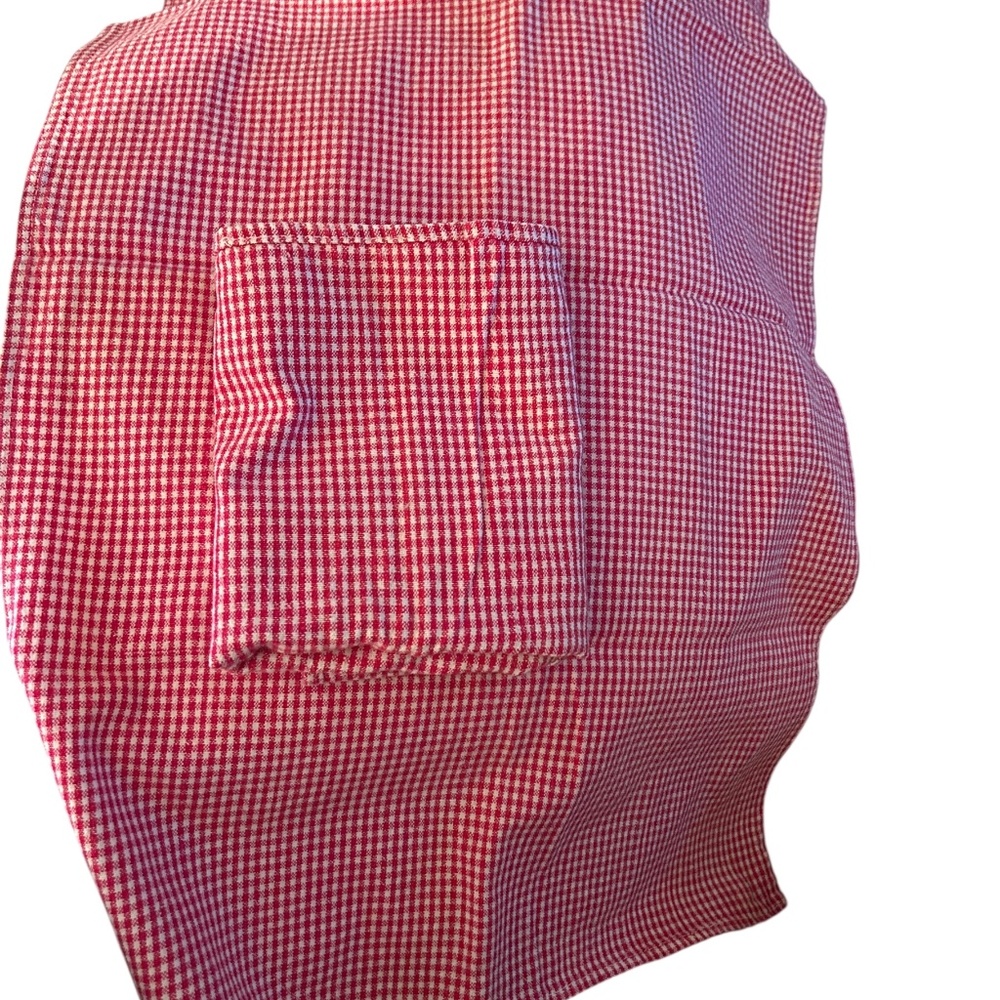 D II for the Home red Gingham check plaid NEW cotton set 2 dish towels